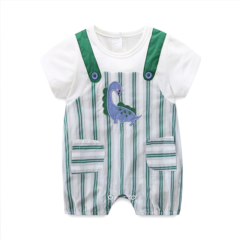 Summer Jumpsuit Boy Korean Romper Suspender Pants Fake Jumpsuit, Climbing Suit