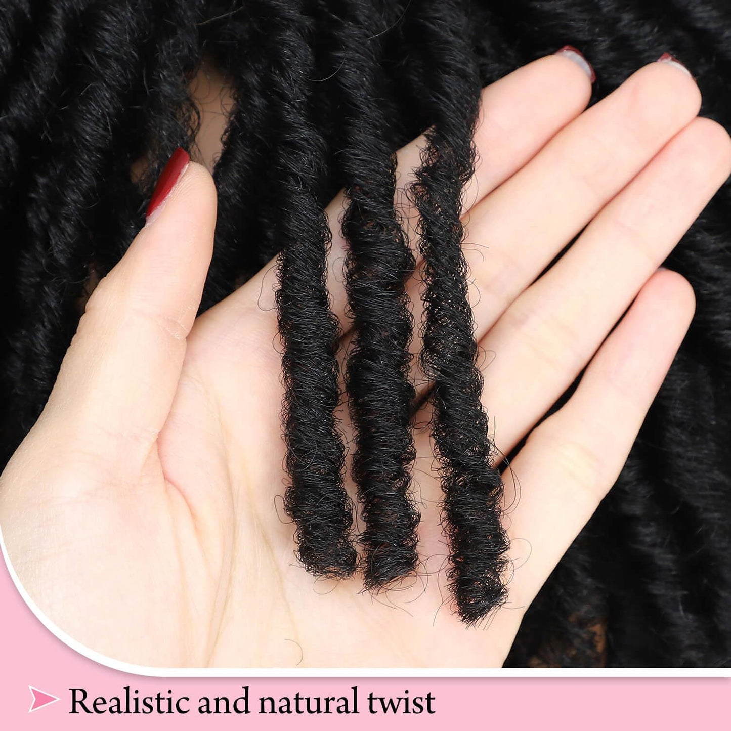 African Spiral Mesh Plate Dreadlocks Curly Long Hair Wig