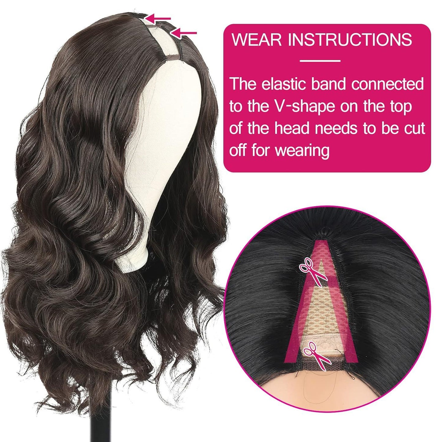 Women's Fashion Chemical Fiber Set Big Wave Long Curly Hair Half Wig