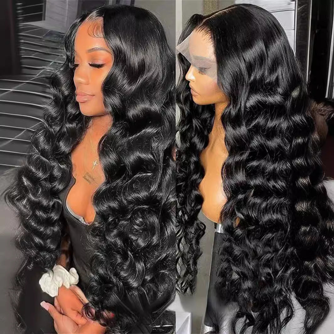 Wound Tube Medium Curly Hair Fiber Synthetic Wig Long Curls