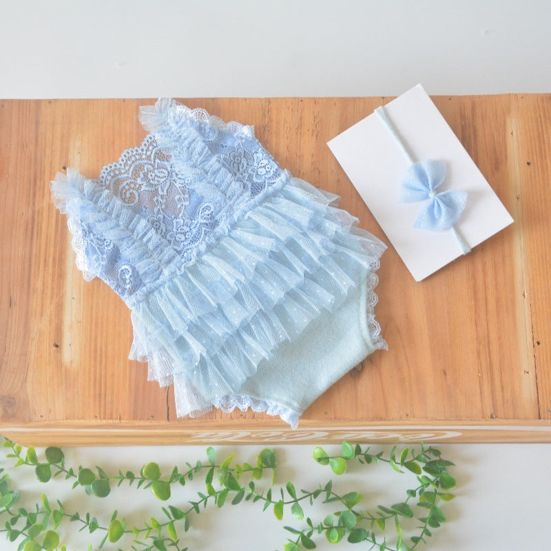 Born Graphy Clothing Lace Pleated Jumpsuit Children's Dress