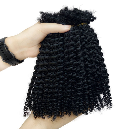 Curly Hair Bulk Natural Black Crochet Other Wig
