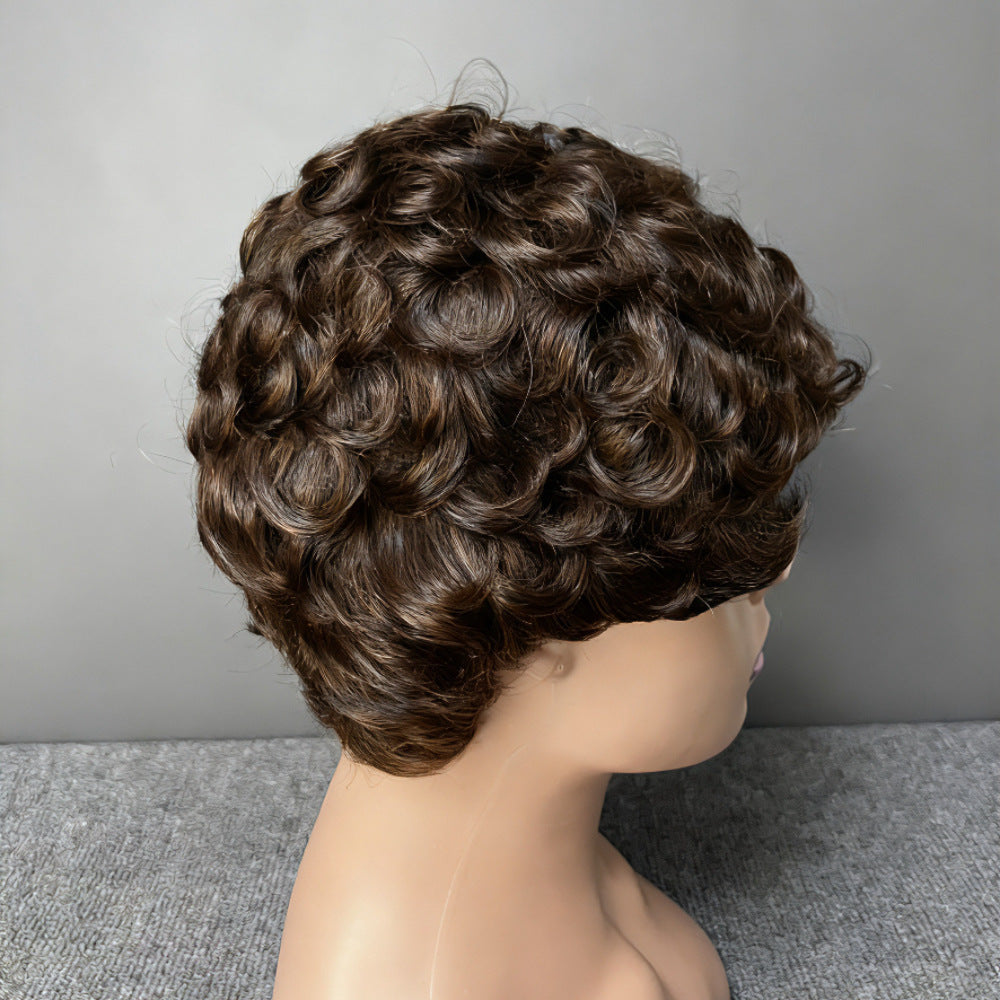 Braid Mechanism Inner Net Head Cover Female Quality Wig Short Straight Hair
