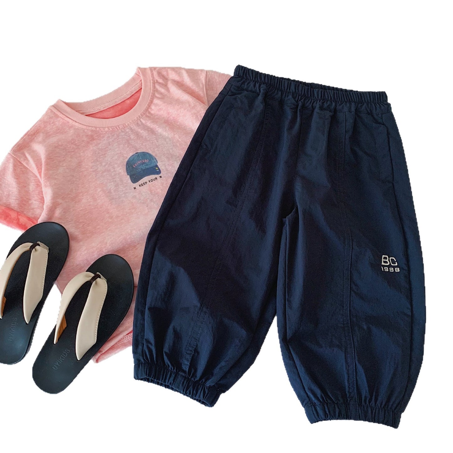 Children's Boy Summer Loose Casual Ankle Banded Handsome Trousers Children's Pants