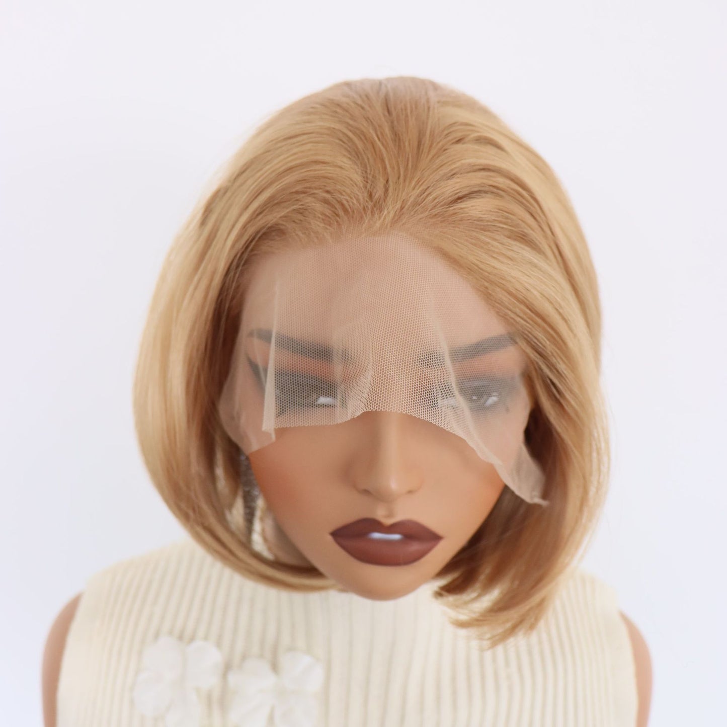 Cool Women's Front Lace Fiber Chemical Wig Short Straight Hair