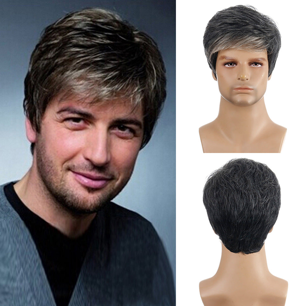 Men's Synthetic Wigs Fashion Short Hair Men's Wig