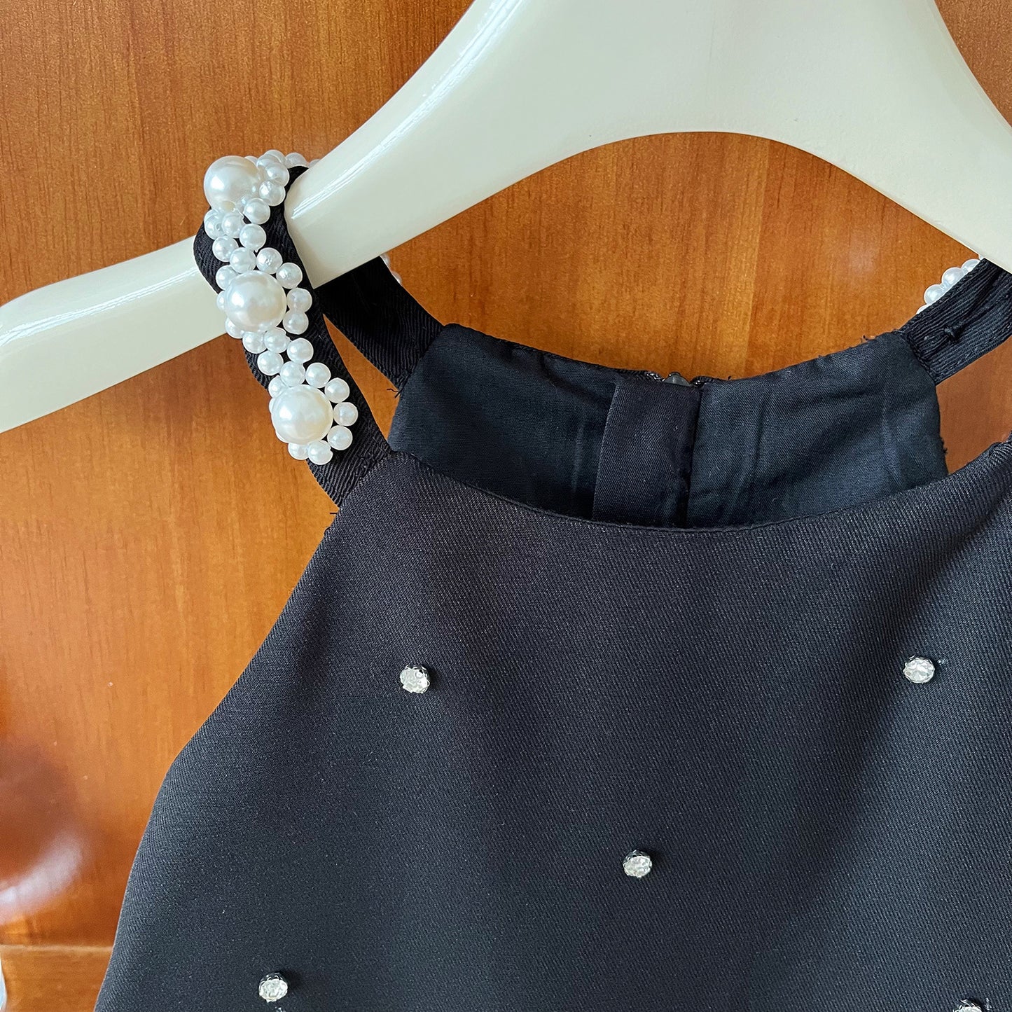 Summer Korean Style Black Princess Suspender Western Children's Dress