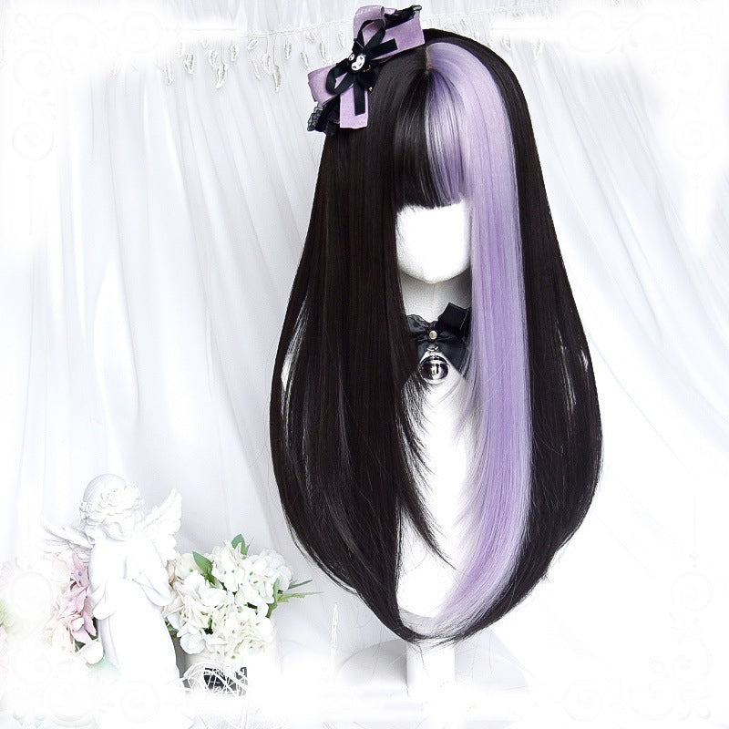 Lady's Female Natural Fluffy Style Atmosphere Curly Hair Straight Wig Long Curls