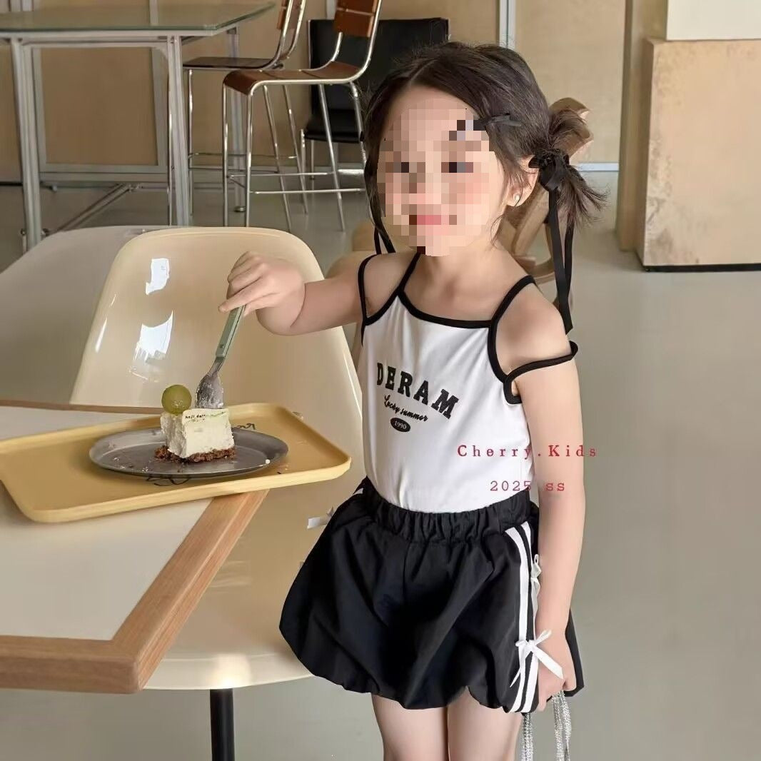 Children's Summer Tank Tops Top Pants Two-piece Sleeveless Children's Suit