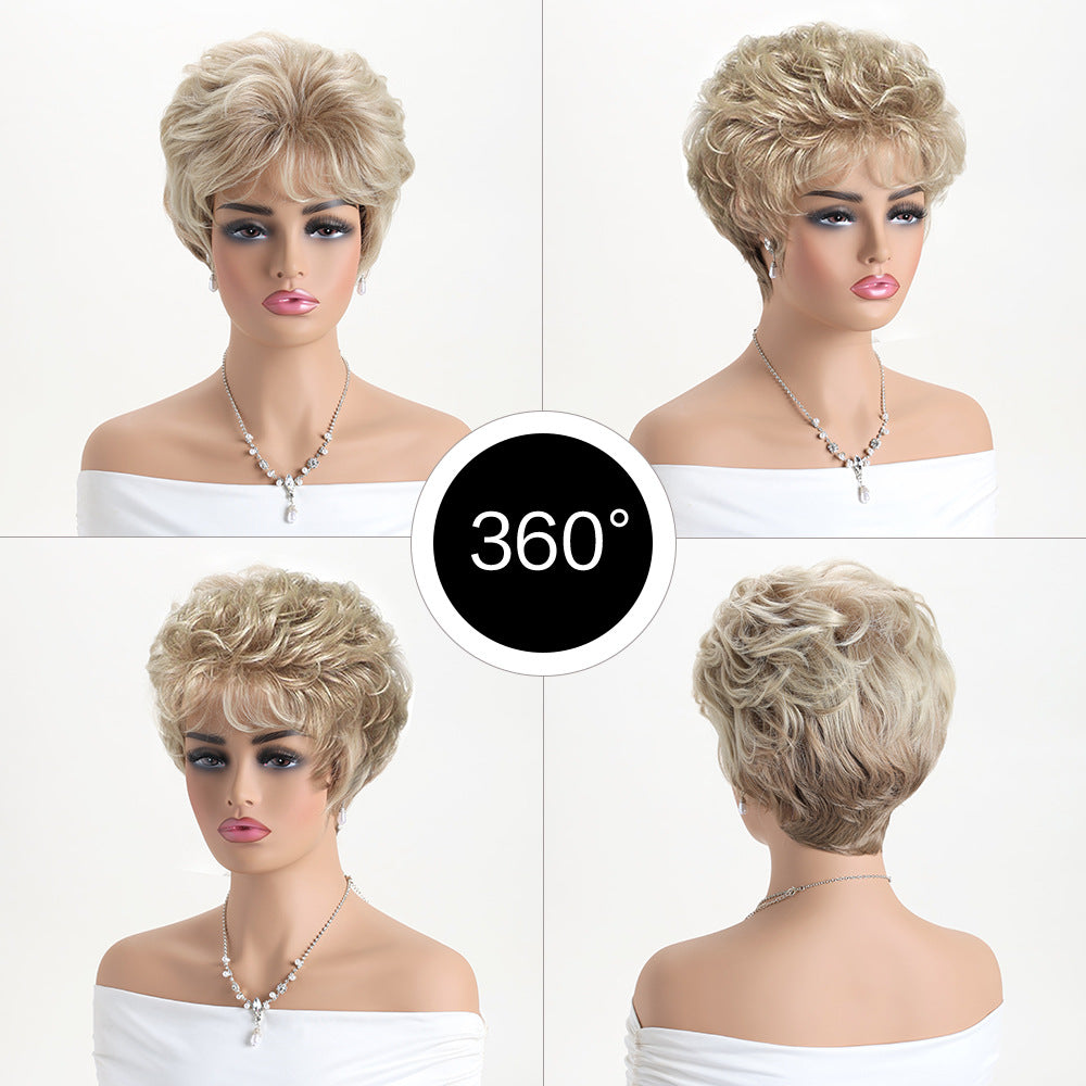 Unique Attractive Comfortable Creative Innovative Women's Wig Short Curly Hair