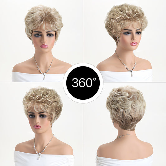 Unique Attractive Comfortable Creative Innovative Women's Wig Short Curly Hair