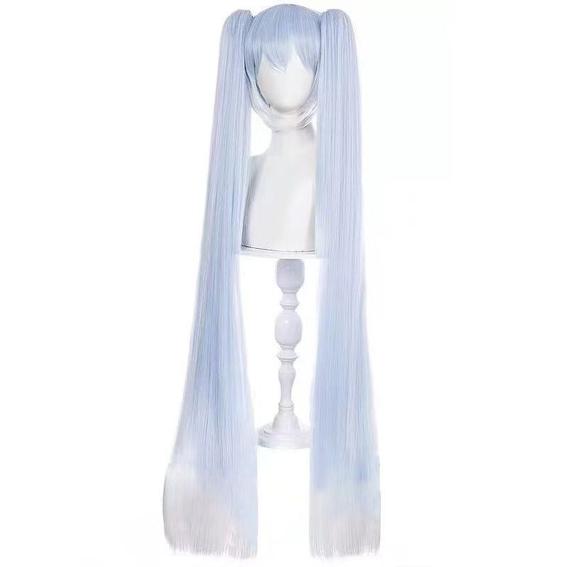 Future Style Water Blue Fiber Headgear Cos Wig