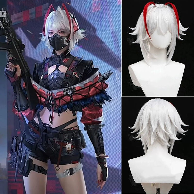 Linkage Mai Delta Action Horror Claw White Cos Wig