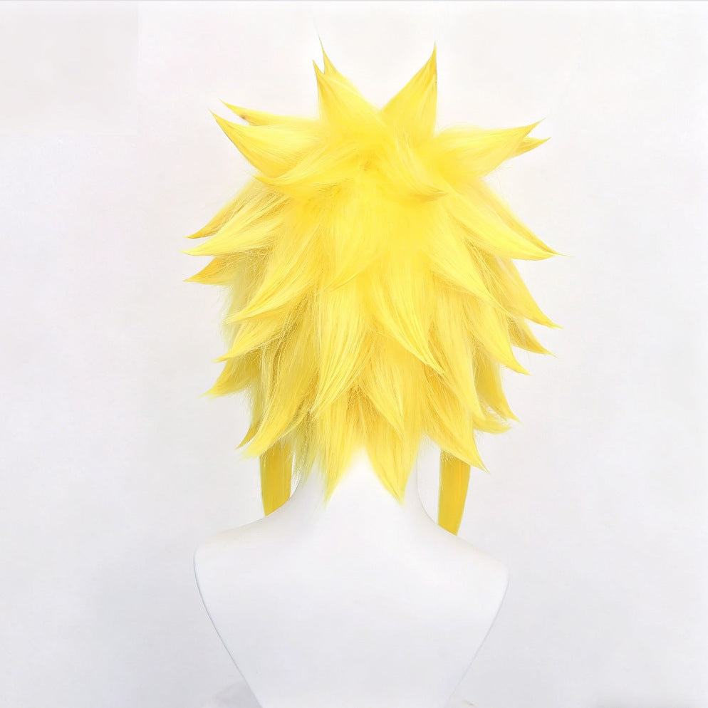 Wave Gate Golden Yellow Fluffy Natural Sense Mid-length Cos Wig