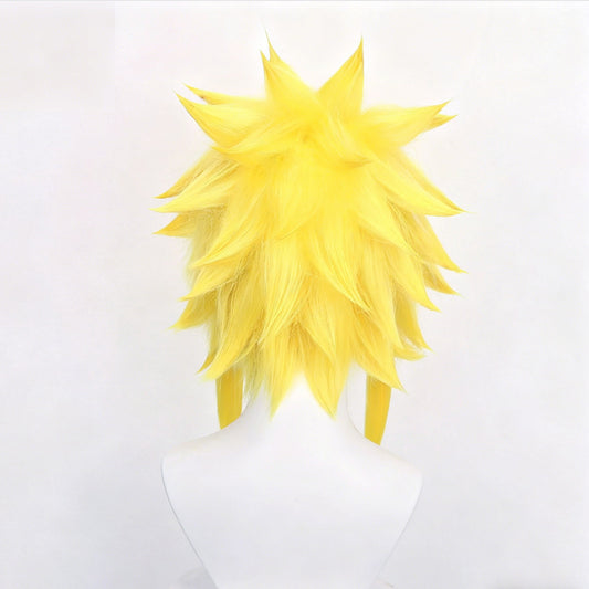 Wave Gate Golden Yellow Fluffy Natural Sense Mid-length Cos Wig