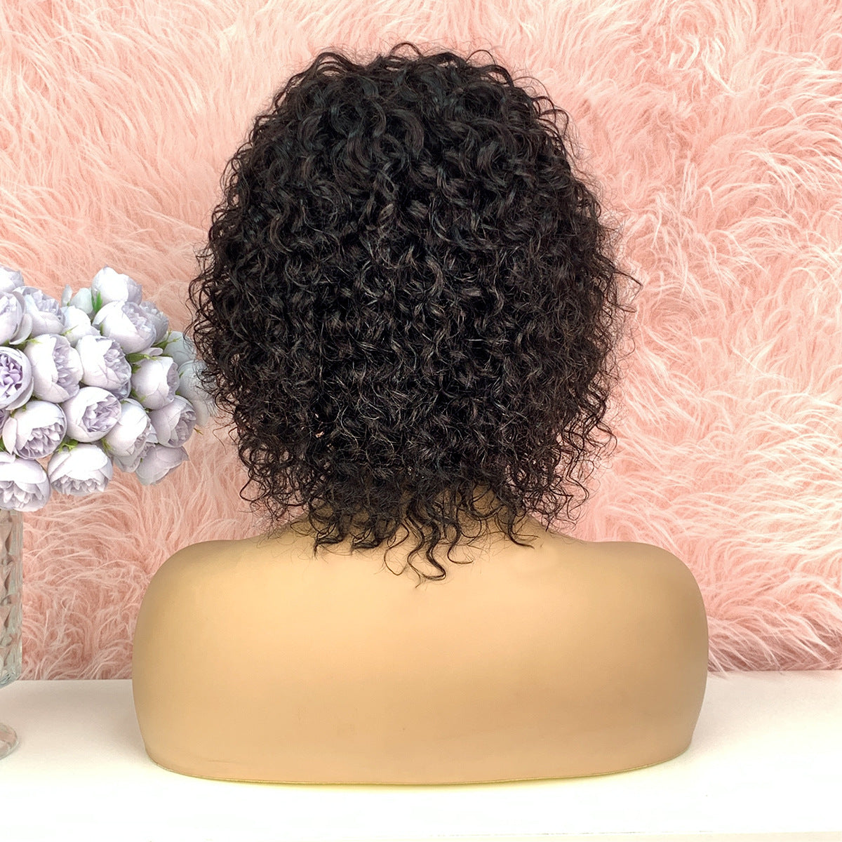 Trendy Charming Slouchy Durable Mechanism Human Real Hair Wig