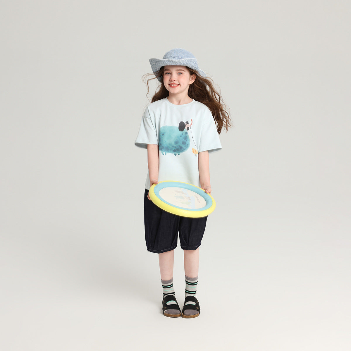 Children's Summer Cartoon Printed Korean Style Loose Short Children's T-shirt