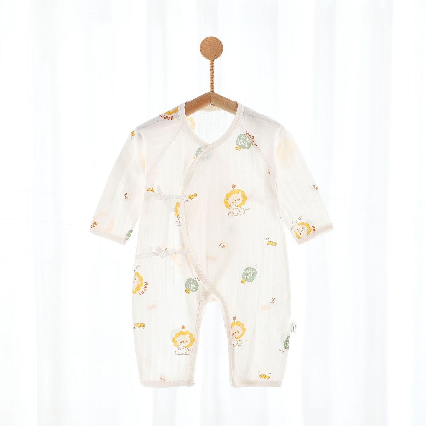 Summer Cotton Long-sleeved Jumpsuit Bellyband Boneless Butterfly Romper Long Jumpsuit, Climbing Suit