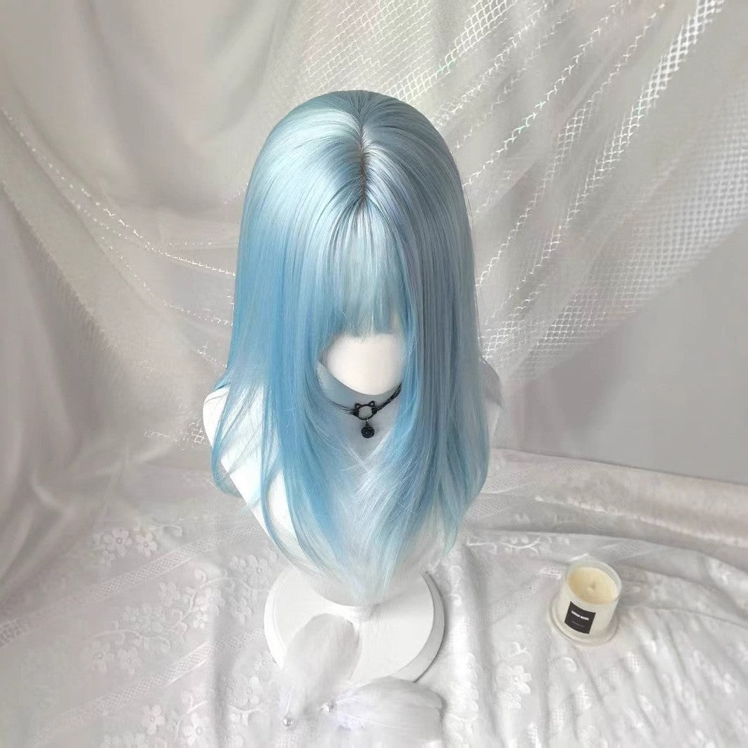 Classy Fashion Medium African Chemical Fiber Long Straight Wig