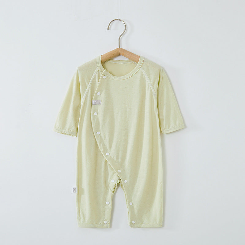 Summer Thin Long Sleeve Breathable Clothes In Air-conditioned Room Romper Jumpsuit, Climbing Suit