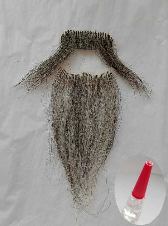 Hu Drama Qu Old Man Li Bai Grandpa Performance Abroad Men's Wig
