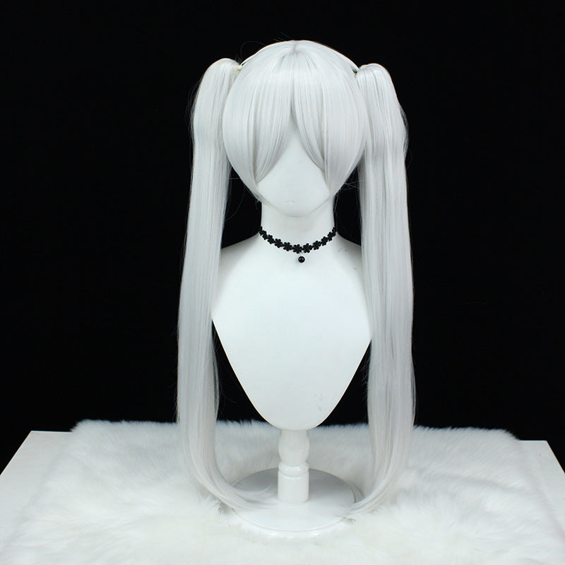 Fu Lillian Artificial Scalp Double Ponytail Fiber Cos Wig