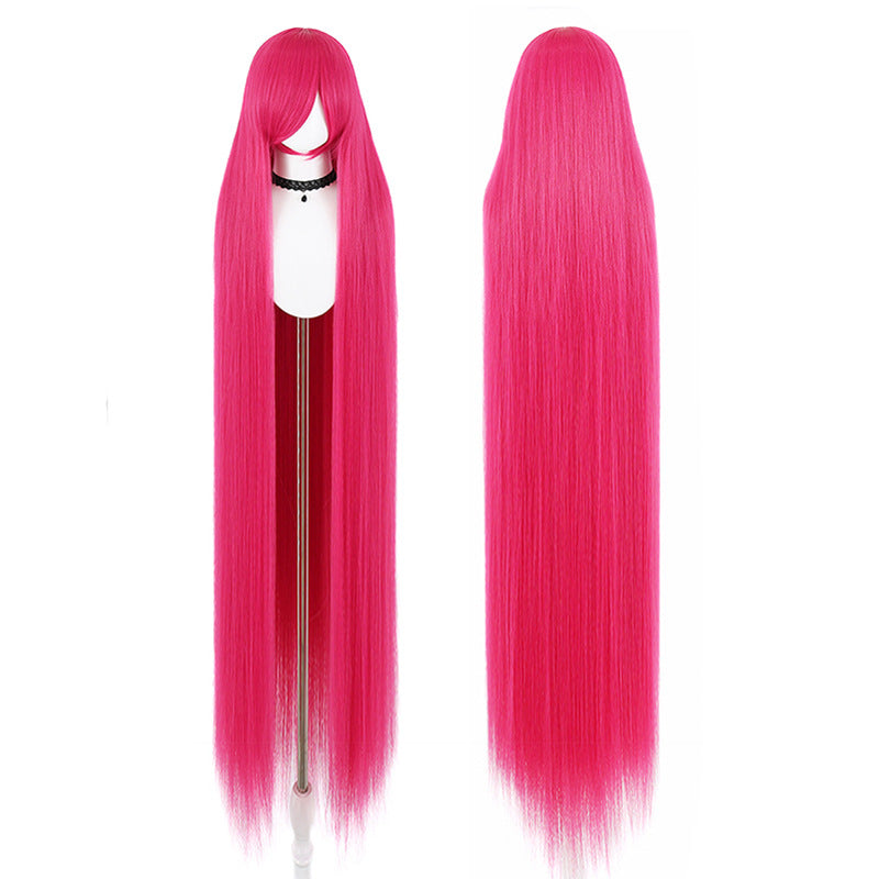 Five Corn Stigma Universal Curly Hair Bangs Optional Colorful Long Straight Wig