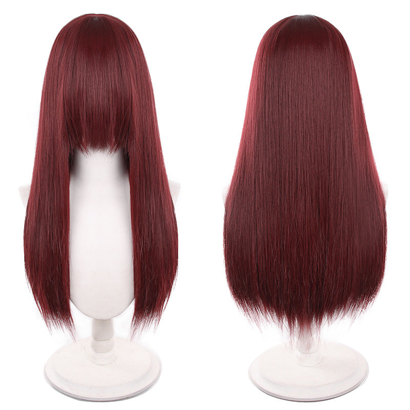 Universal Long Straight Weight Shape Head Cos Wig
