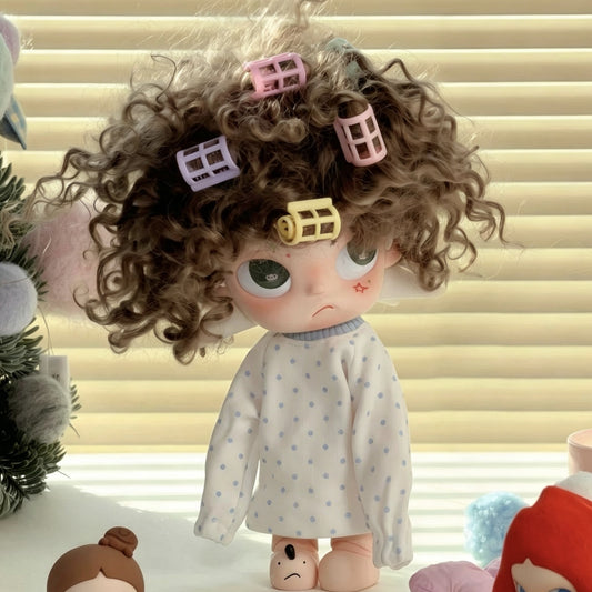 Sister Ga Zi Cold Brown Afro Doll Wavy Cartoon Other Wig