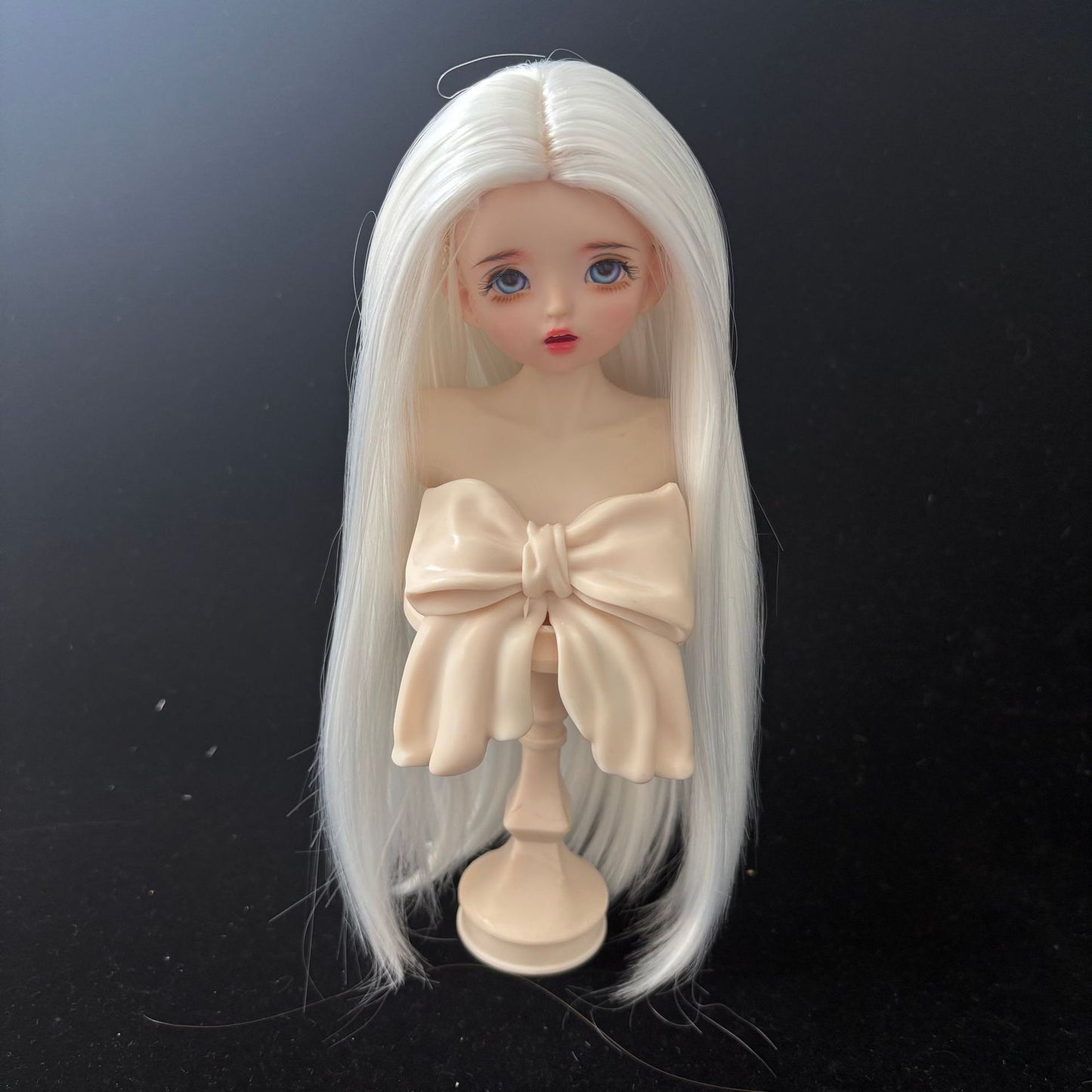 Silk Medium Long Straight Hair Dress Up Cos Wig