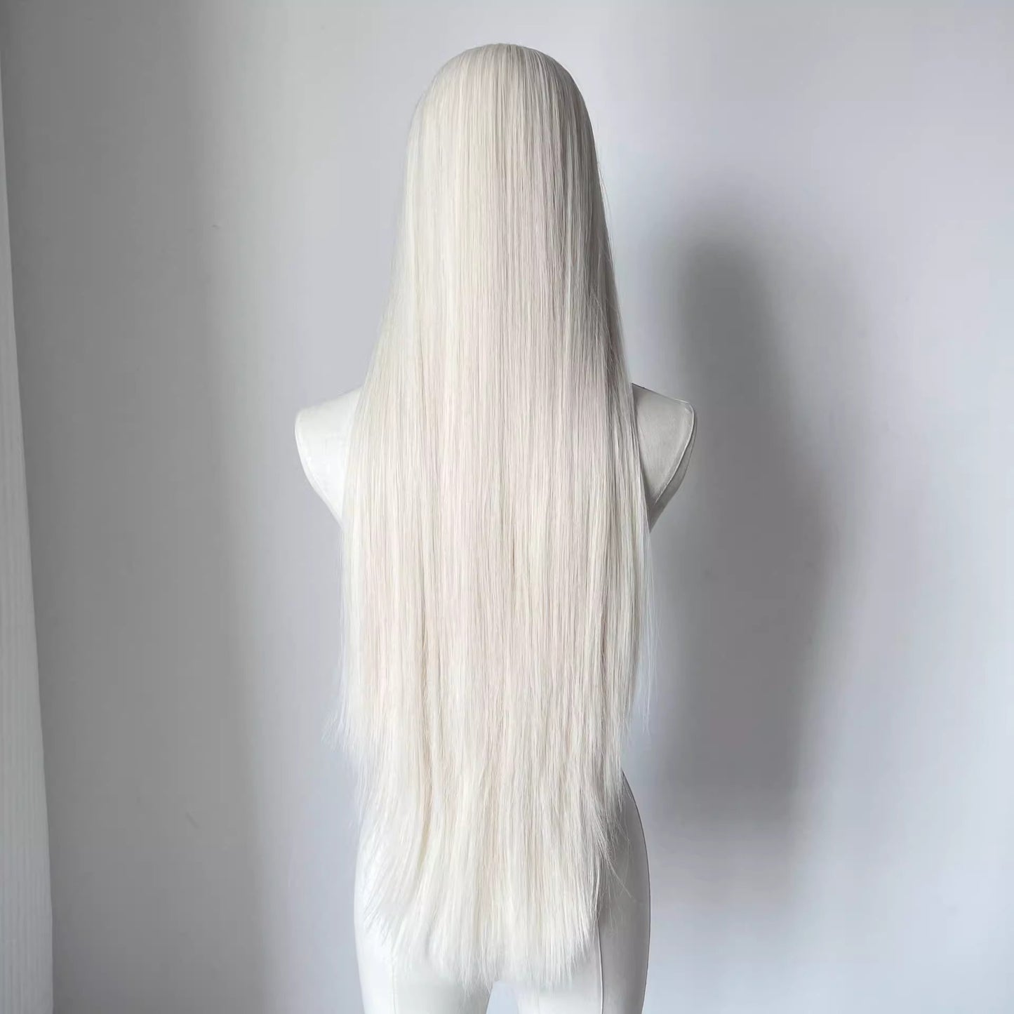 White Feather Dream Female Hair Milky Cm Natural Universal Top Long Straight Wig