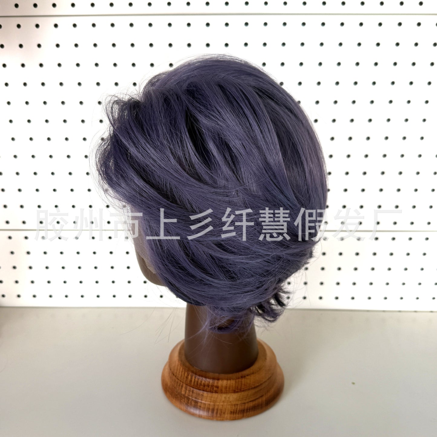 Front Lace Less Round Head Universal Short Hair Master General Cos Wig