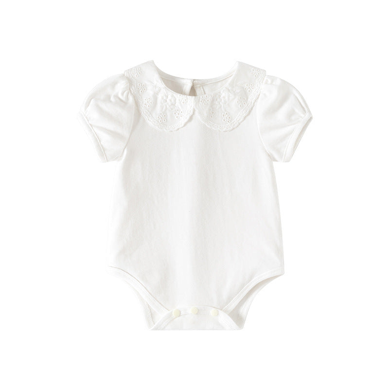 Summer Thin White Cotton Born Jumpsuit Jumpsuit, Climbing Suit