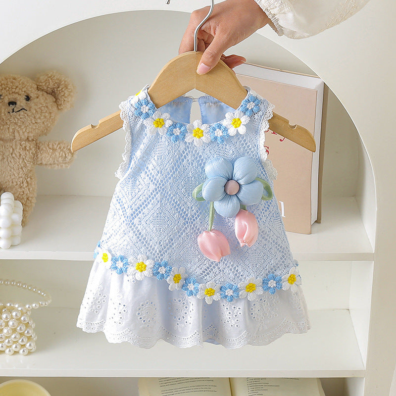 Summer Clothing Infant Bodysuit One-piece Hundred Days Western Style Bloomer Jumpsuit, Climbing Suit