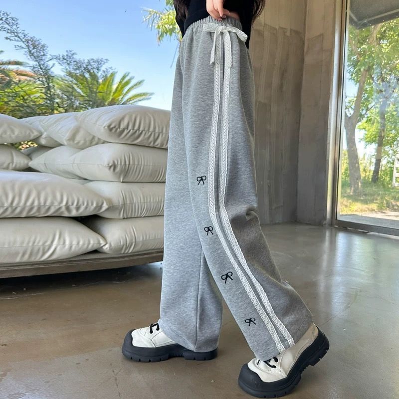 Fashionable Korean Style Loose Slimming Casual Sports Wide Children's Pants