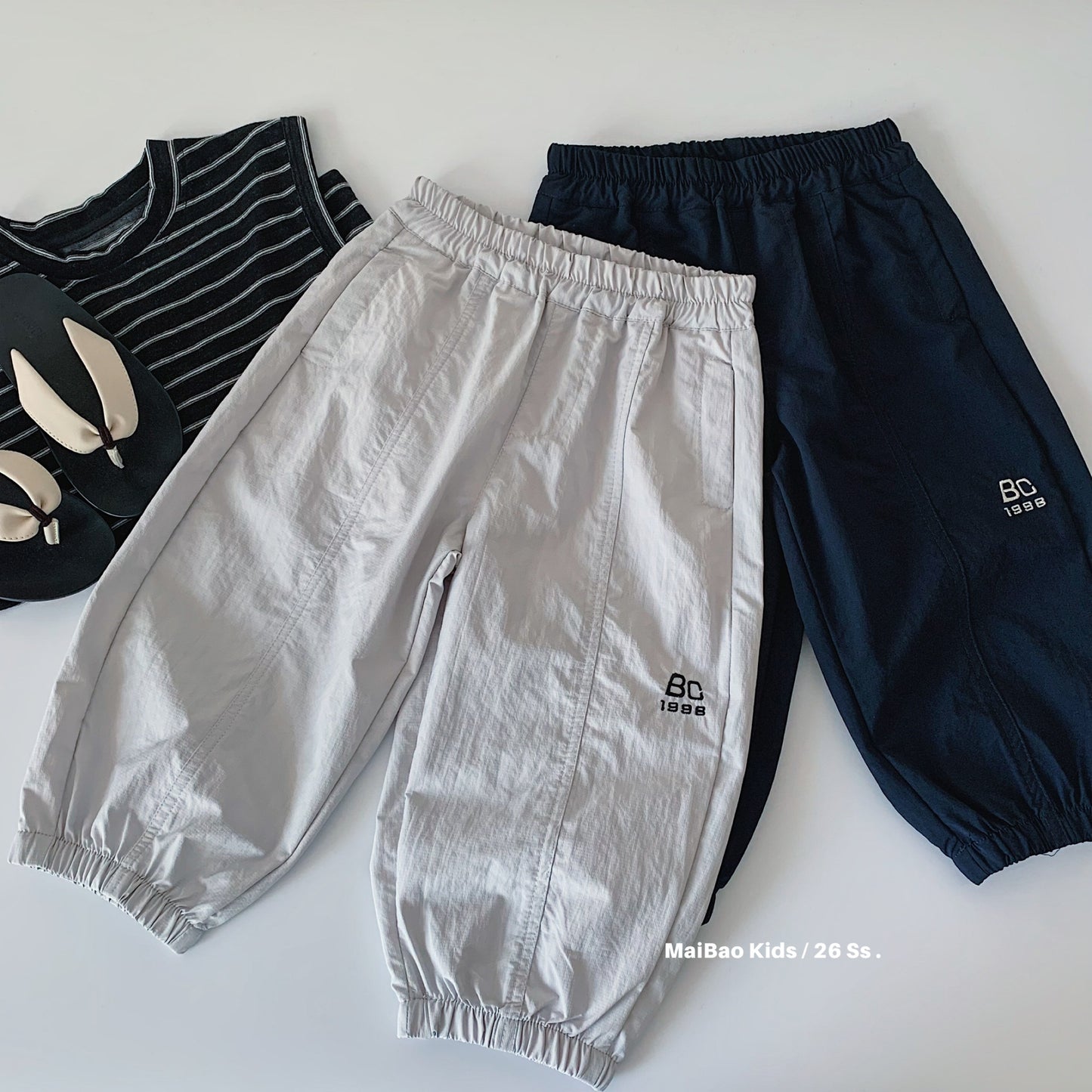 Children's Boy Summer Loose Casual Ankle Banded Handsome Trousers Children's Pants