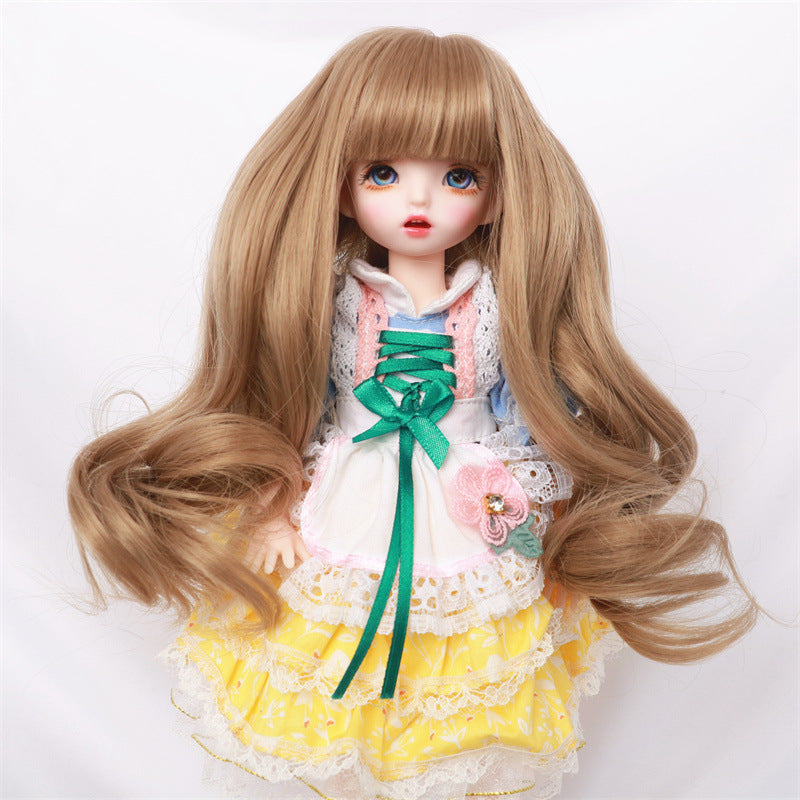 Ye Doll Female Bangs Hair Accessories Long Straight Wig