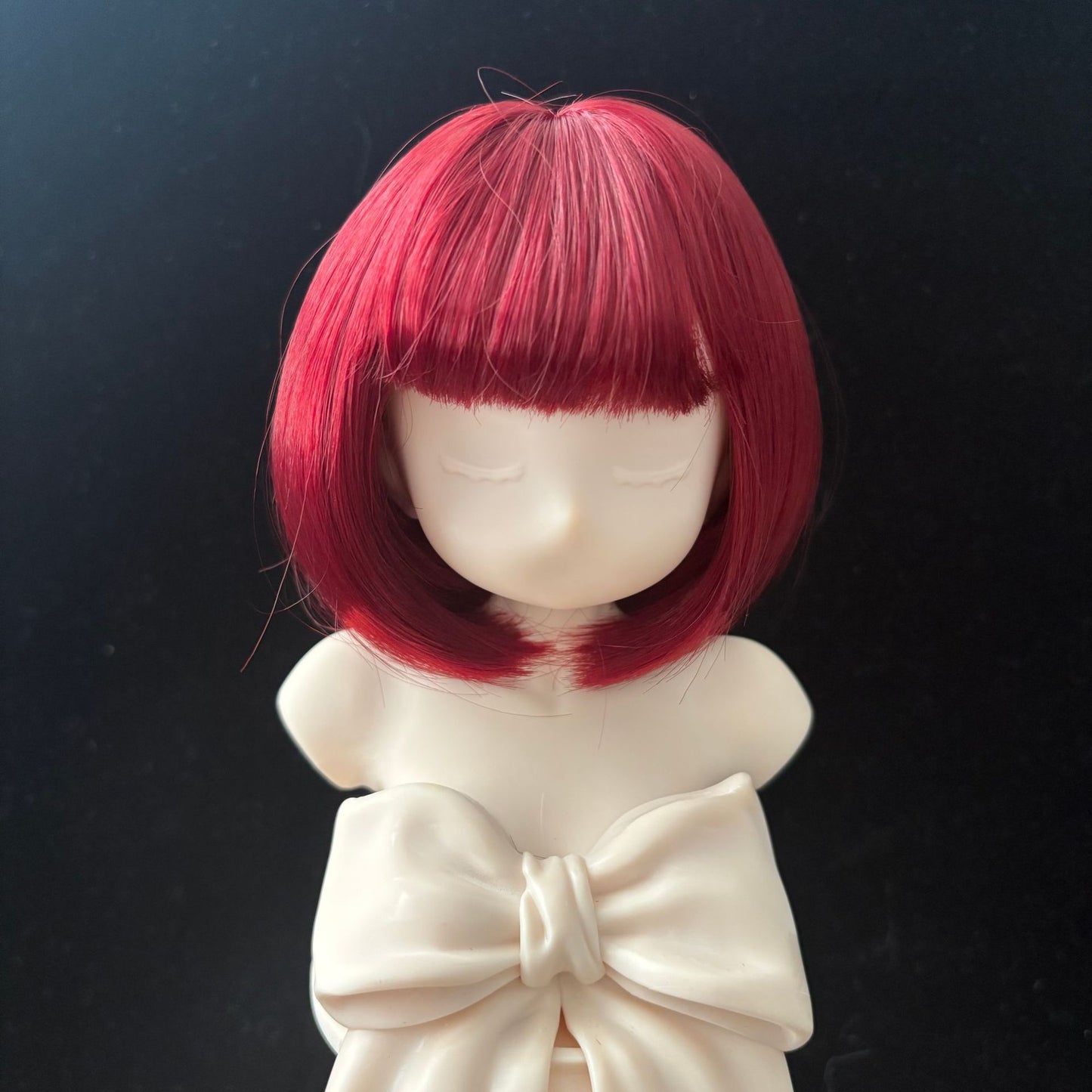 Doll Split Soft Silk Short Hair Straight Bangs Cos Wig