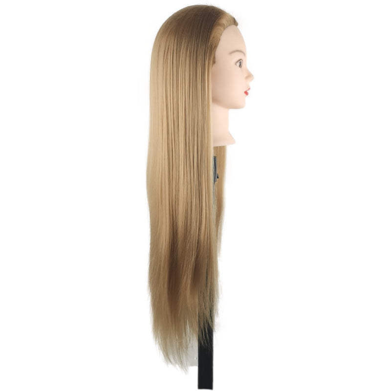 Model Head Braided Hair Practice Mannequin Hairdressing Cutting Other Wig