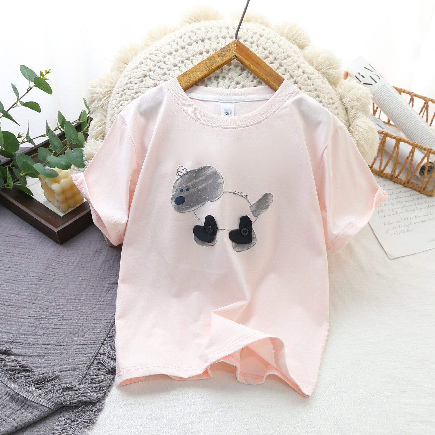 Boys Summer Short Sleeve Middle Big Cartoon Round Neck Half Children's T-shirt