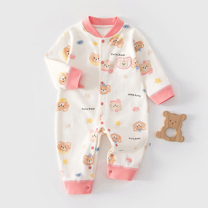 Pure Cotton Jumpsuit Born Rompers Boneless Underwear Pajamas Jumpsuit, Climbing Suit