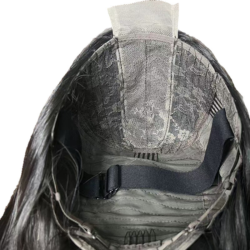 Comfortable Attractive Trendy Front Lace Headgear Wig Short Straight Hair