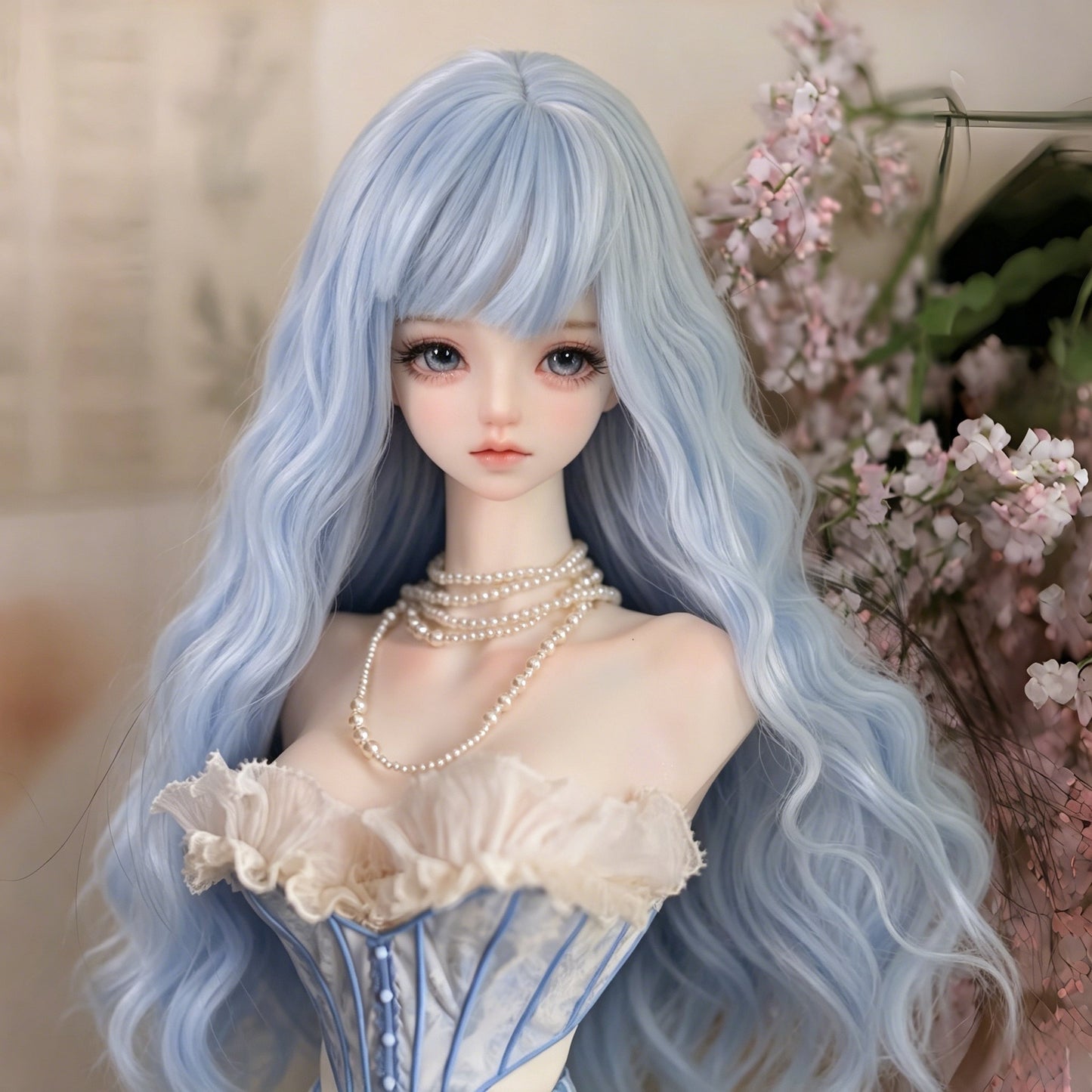 Doll Points Change Clothes Hair Optional Soft Silk Cos Wig