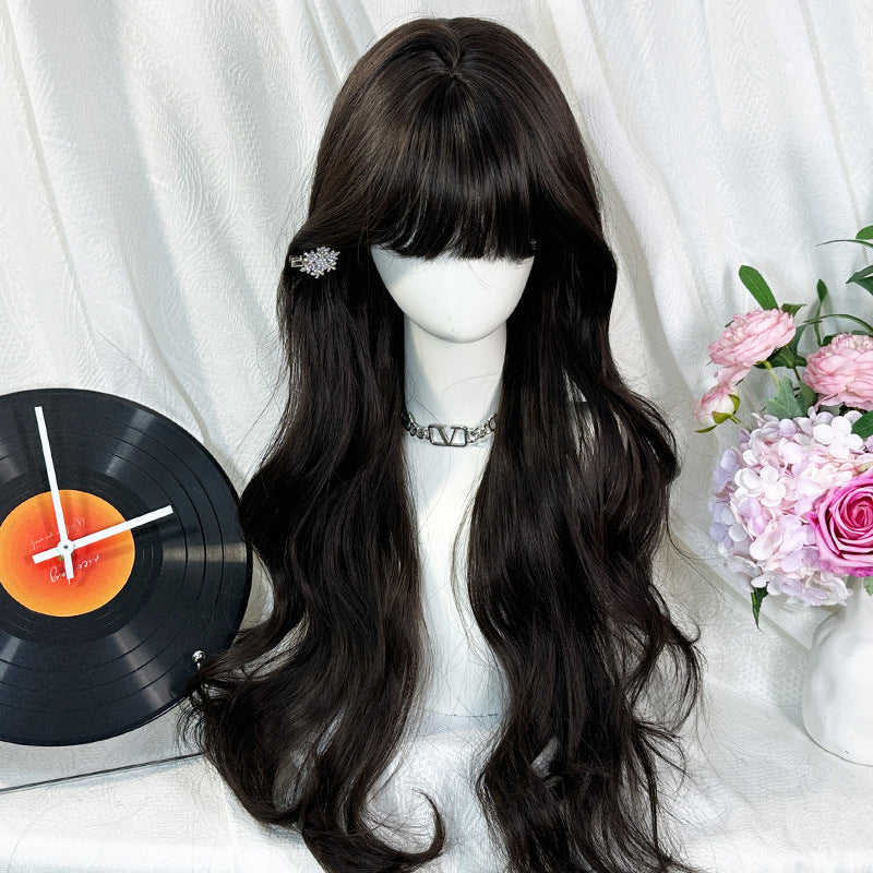 Artificial Long Curly Hair Natural Two-dimensional Other Wig