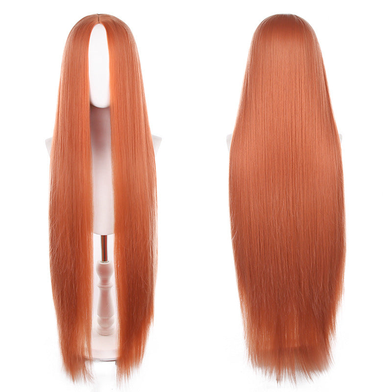 Mid-length Universal Long Straight Scalp Style Cos Wig