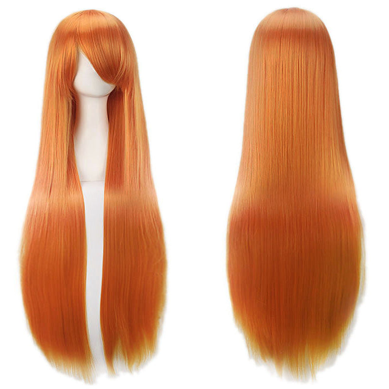 Classic Universal Color Hair Anime Fiber Long Straight Wig