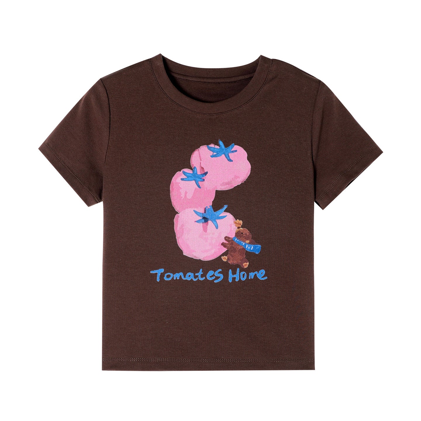 Children's Clothing Summer Cartoon Round Neck Short Sleeve Bottoming Shirt For Children's T-shirt