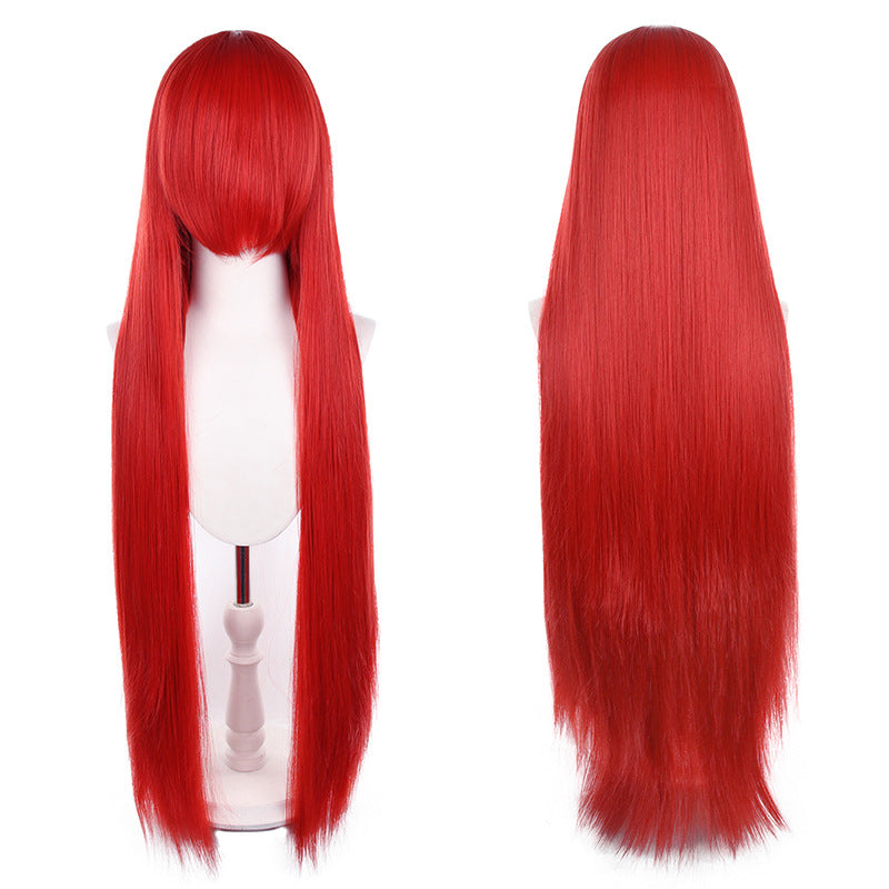 Mao Style Universal Scalp Head Long Bangs Cos Wig