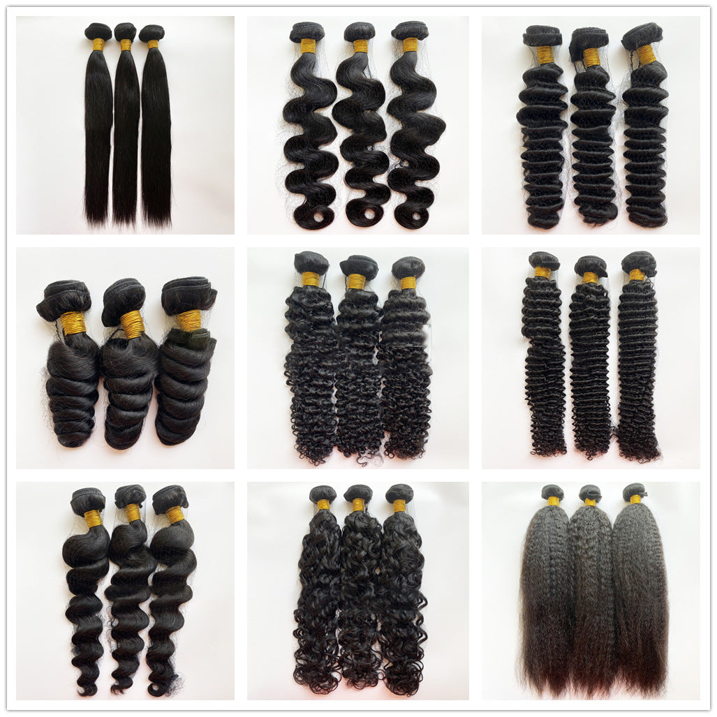 Human Extension Brazilian Shade Various Curvature Real Hair Wig