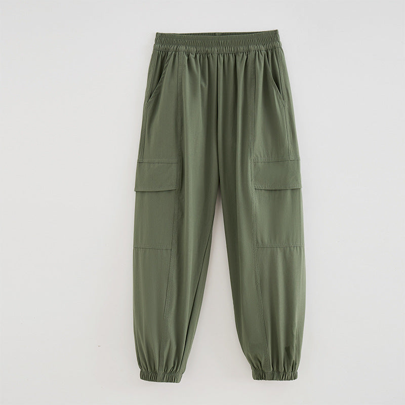 Children's Boy Summer Thin Mosquito Repelling Older Children's Pants